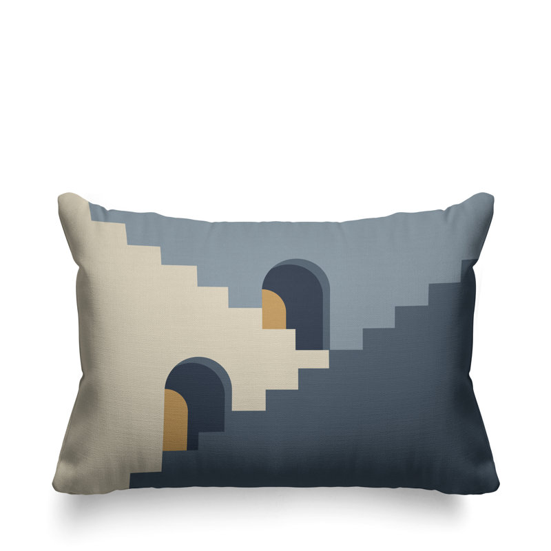 Coussin décoratif intérieur / extérieur Minimalist Architecture, gris