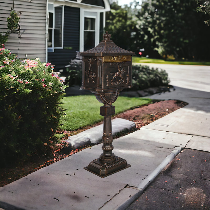 Boîte à colonnes en aluminium Maibox, Bronze