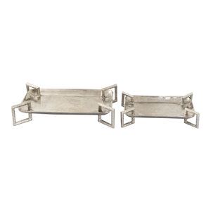Ivylynn 2 Piece Juniper Vanity Tray Set