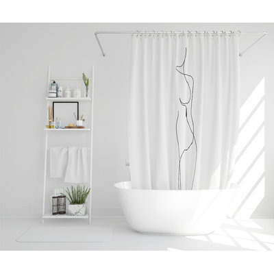 Eljan Polyester Shower Curtain