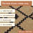 Well-Jute Akita Moroccan Lattice Flat-Weave Black Area Rug-87053540