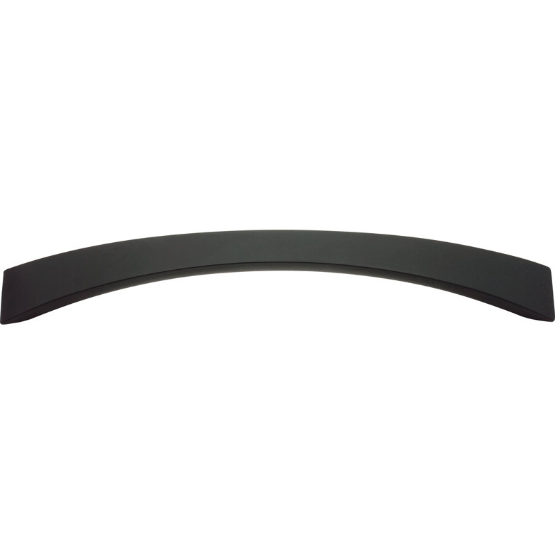 Sleek Arch Pull, Matte Black, 6 5/16"