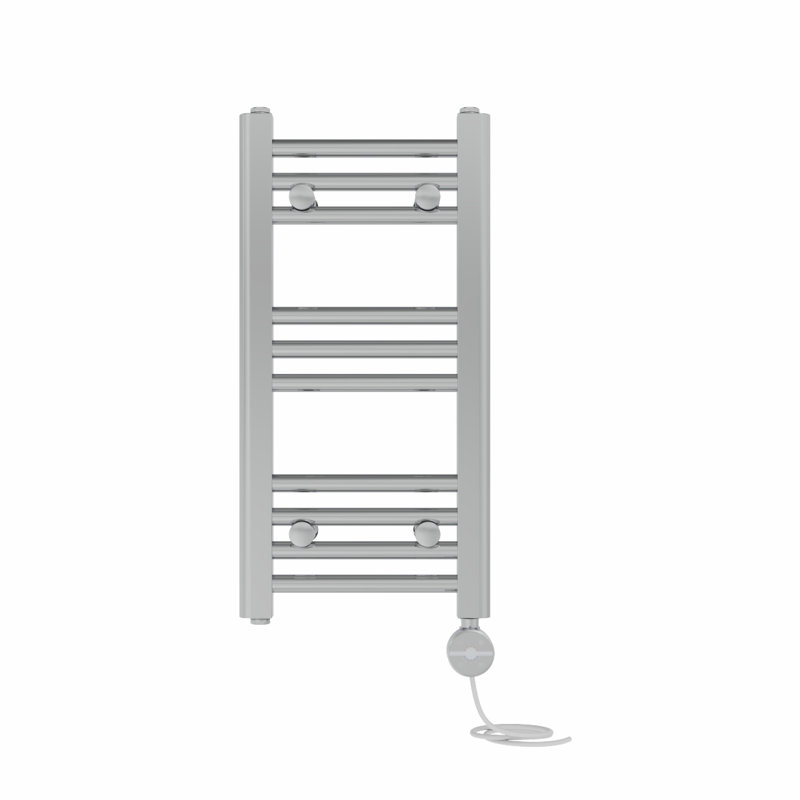 Didama Straight Towel Rail Heated Towel Rails, 60cm H x 30cm W x 3cm D, Chrome
