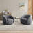 Katherline Upholstered Swivel Armchair-1533244066
