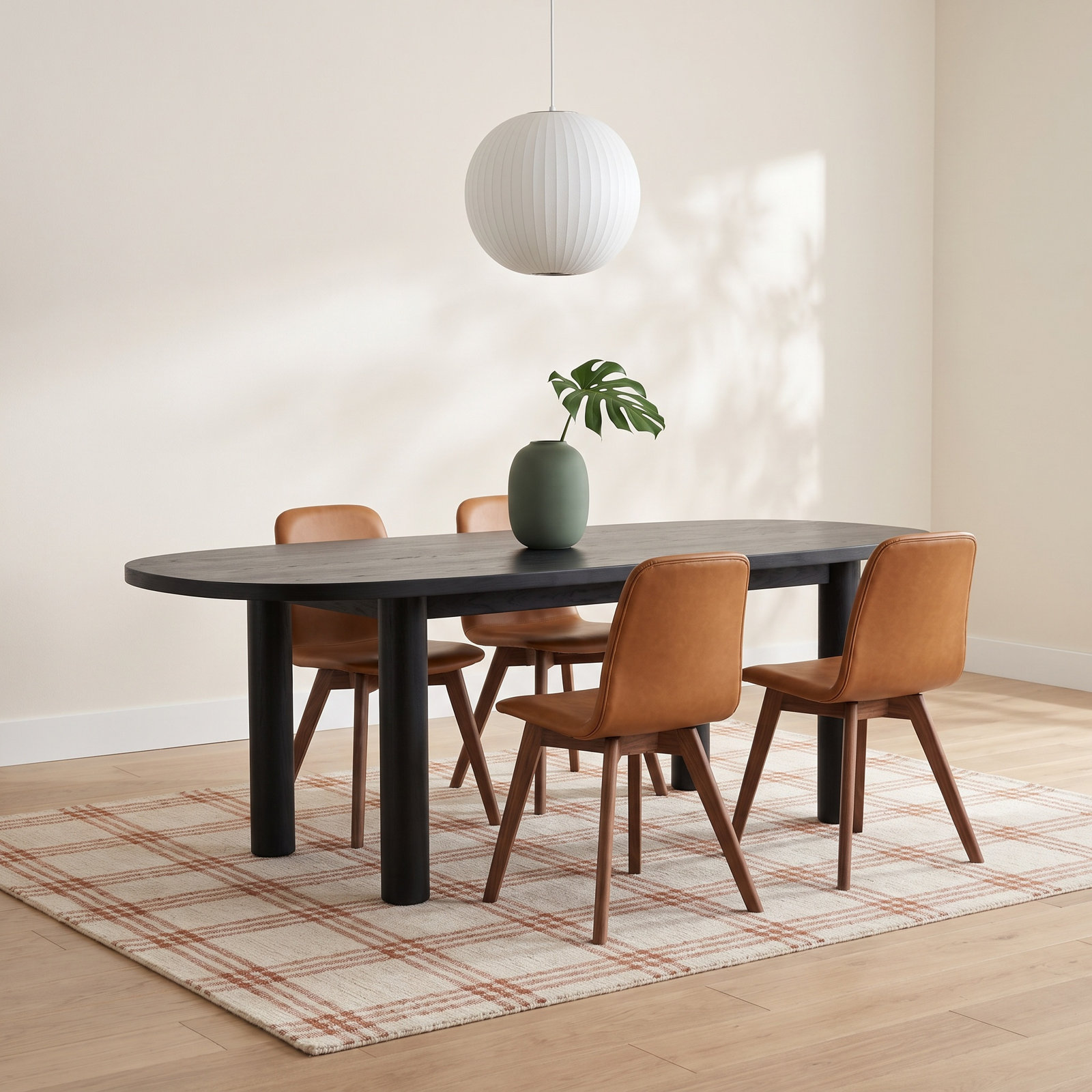 Good Times Oval Dining Table, Black Ash, 38" W x 82" L