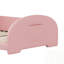 Lit princesse rembourré en forme de lapin, lit plateforme simple avec tête et pied de lit-1696006330