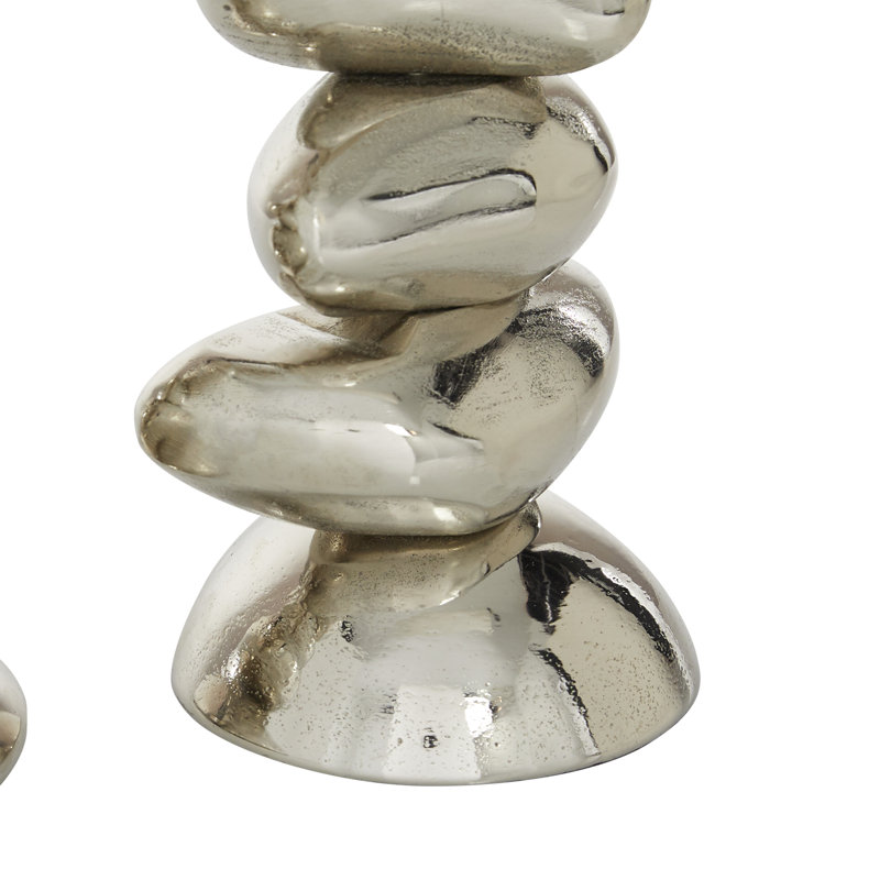 14.15'' H Aluminum Tabletop Candlestick