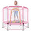 Trampoline hexagonale pour enfants avec enceinte sécuritaire-133330966