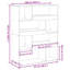 Schrey 94.5cm H Book Cabinet Bookcase-1732246929-1732246943