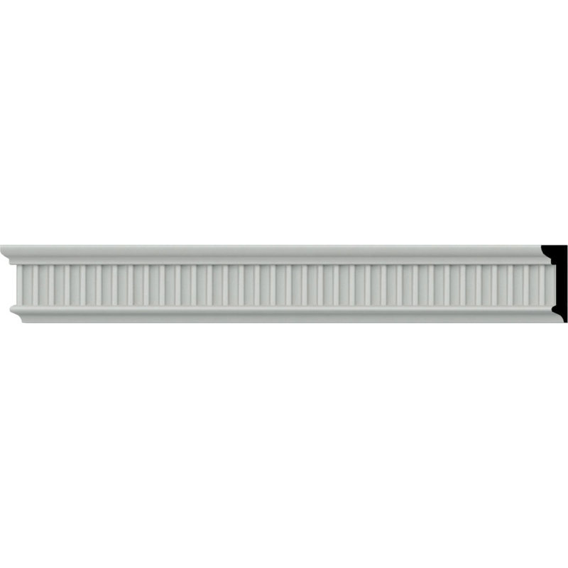 SAMPLE - Endurathane Linus Chair Rail, 1 3/8"H x 1/2"P x 12"L, (1/4"Repeat), Factory Primed