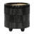 S/2 6/8" TEXTURED PLANTERS, SHINY BLACK