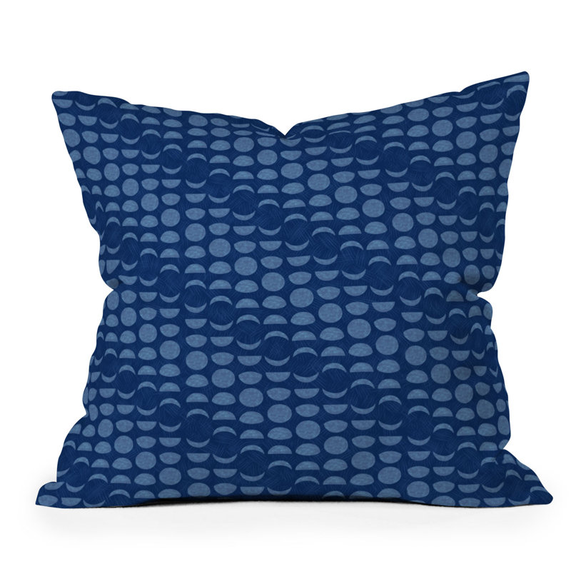  Coussin décoratif intérieur / extérieur en polyester à forme géométrique, 18 po x 18 po