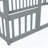 Twin Pine Wood House-Shaped Floor Bed with Guardrails-442125790-442125788