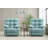 Tampere Teal Fabric Rocker Recliner Set of 2-852850011