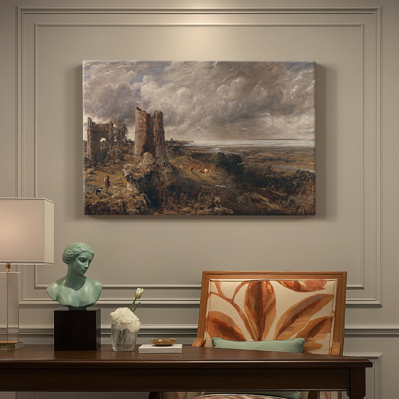 John Constable, "Hadleigh Castle" - Art mural de qualité musée sur toile tendue, 8 x 12