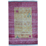 Hand-Knotted High-Quality Red Area Rug