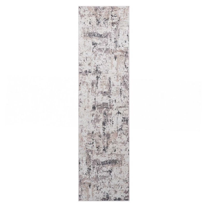 Cream/Brown /Abstract Non-Shedding Living Room Bedroom Dining Home Office Stylish And Stain Resistant Area Rug
