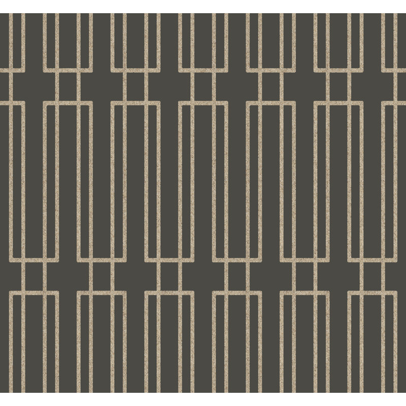Candice Olson Geometric Shimmer Wallpaper Double Roll, Charcoal