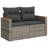 Vidaxl Garden Sofa Set Grey, Dark Grey