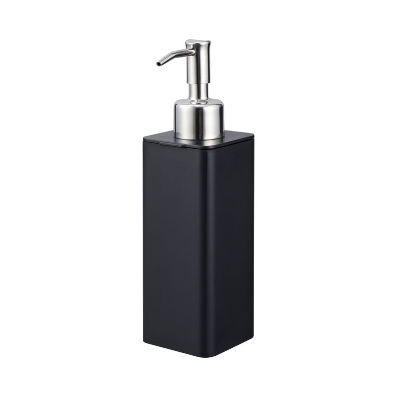 Black Minimalist Hand Soap Dispenser with Sleek Design