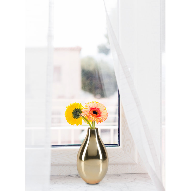 Vase à fleurs en métal doré 24 pièces Everly Quinn
