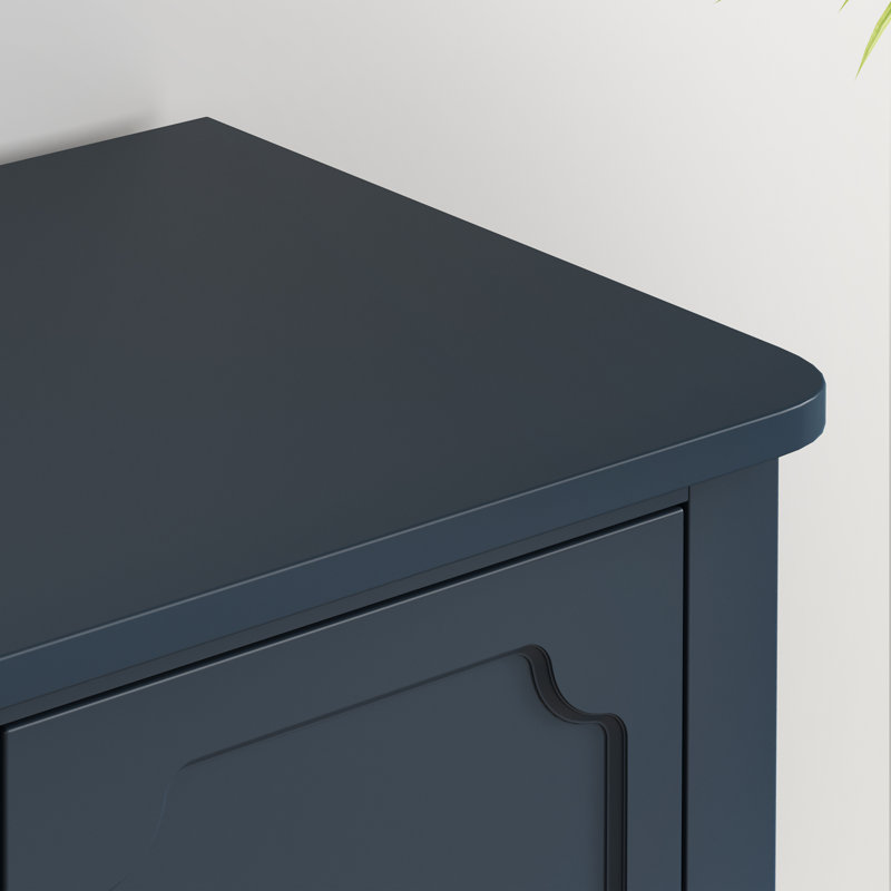 149.6cm Wide Solid Wood Sideboard, Blue