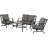 Edinson 4 - Person Patio Conversation Set