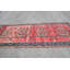 Tapis rose, tapis géométriques, tapis de couloir 4,7 x 12,2 pi, tapis turc, tapis rétro rose