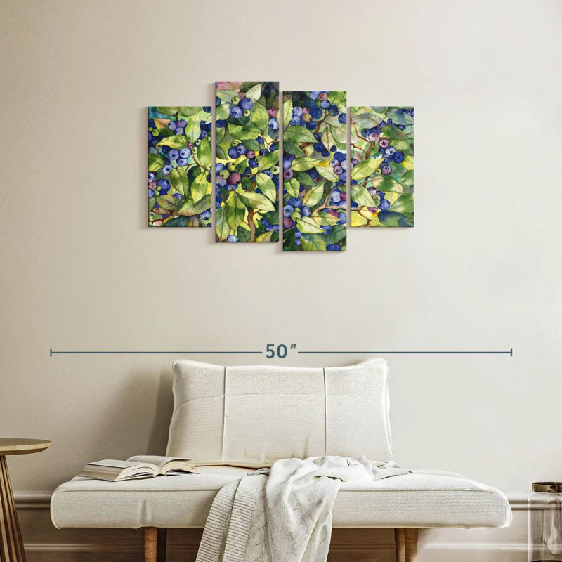 Yarlin Forest Blueberries, 22" H x 36" W