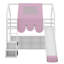Cadre de lit mezzanine en bois avec tente-376864559-376864557