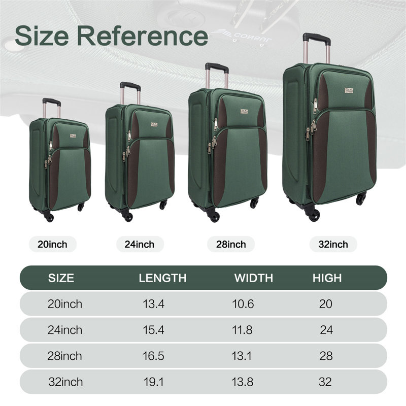 Ensemble de valise extensible Softside