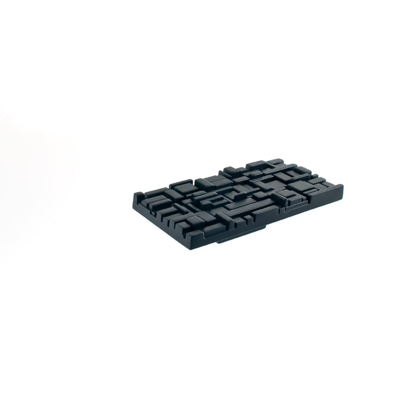 Offset 1" Center to Center Novelty Pull, Black Matte