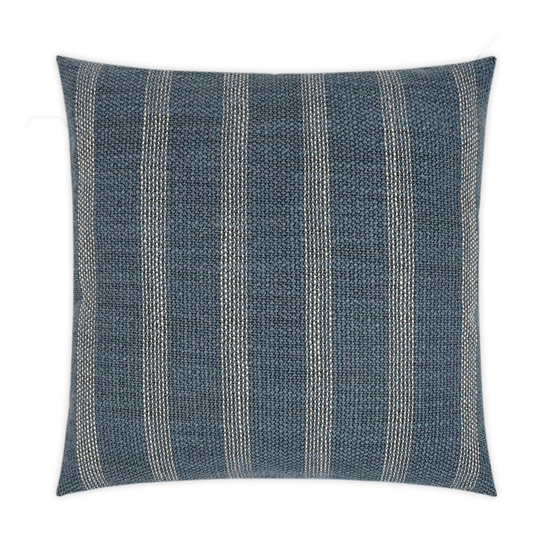 Channel Pillow Cover & Insert, Prussian, Square 20"
