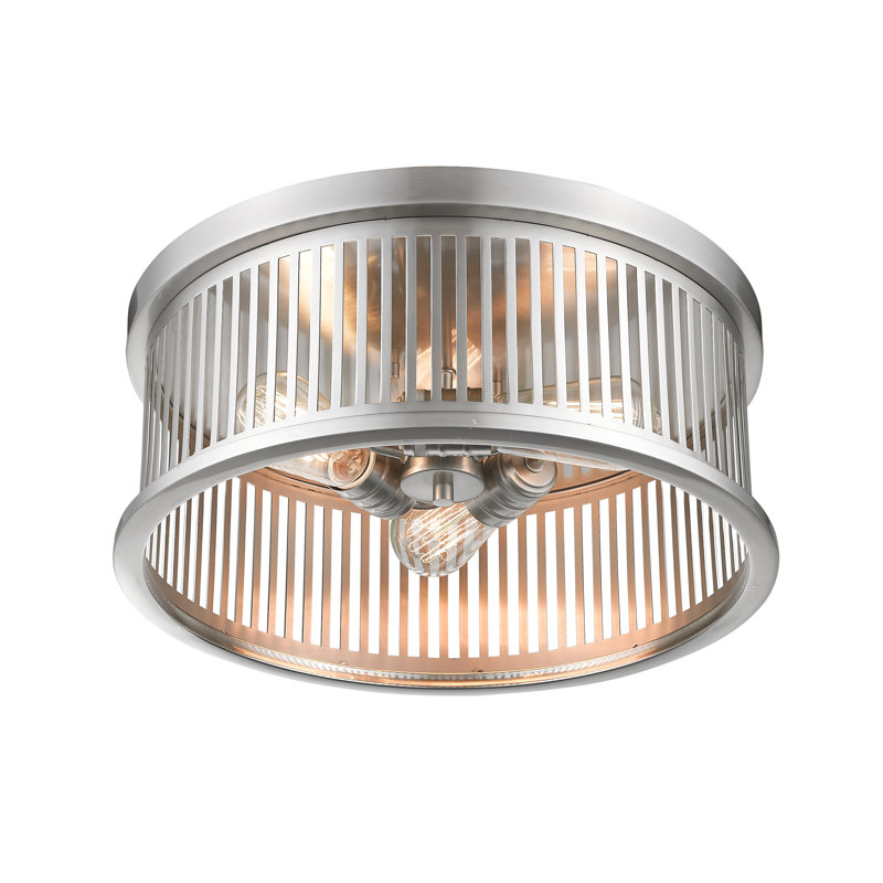 Beddingfield Flush Mount, Brushed Nickel