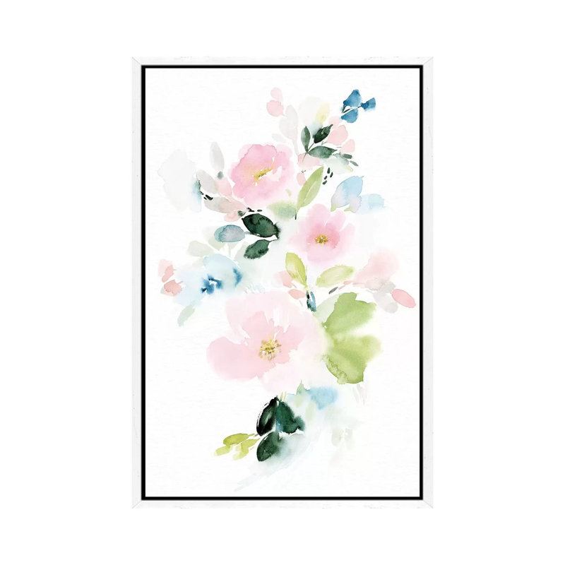 Magic Happens I by Stephanie Ryan - Painting on Canvas, 101.6cm H x 66.04cm W x 3.81cm D, White Floater Framed