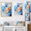 «Blue Inner Journey», impression d'art mural abstrait en spirale bleue et blanche-146373585-146373590
