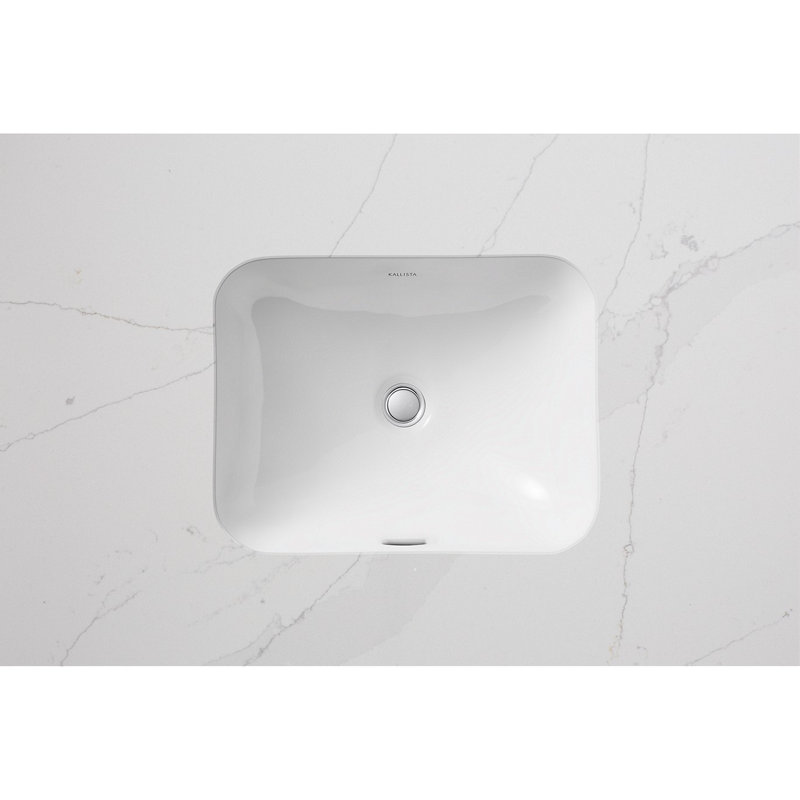 Perfect Under-Mount Basin, Soft Rectangle with Overflow