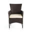 Ensemble de 2 chaises d'extérieur cloutées en osier Clementine