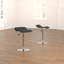 Swivel Upholstered Adjustable Height Counter Stool with Metal Frame