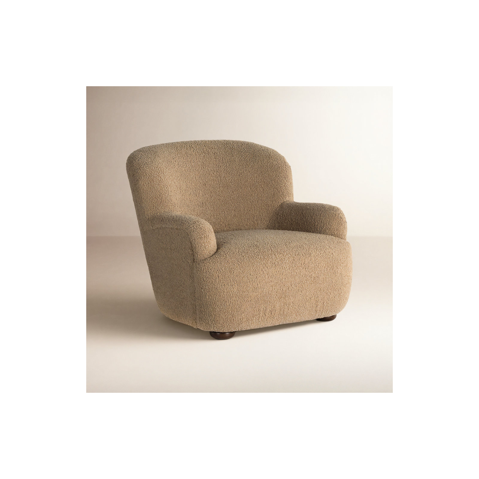 Maxton Upholstered Accent Chair, Brown