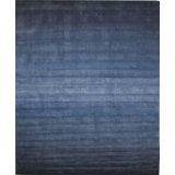 Hand Tufted Wool Geometric Area Rug in Blue