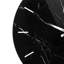 Alexandros 60x60cm Wall Clock Modern Black Marble Patterned Round Accent Clock