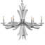 Vida 6 - Light Candle Style Classic Chandelier with Crystal Accents
