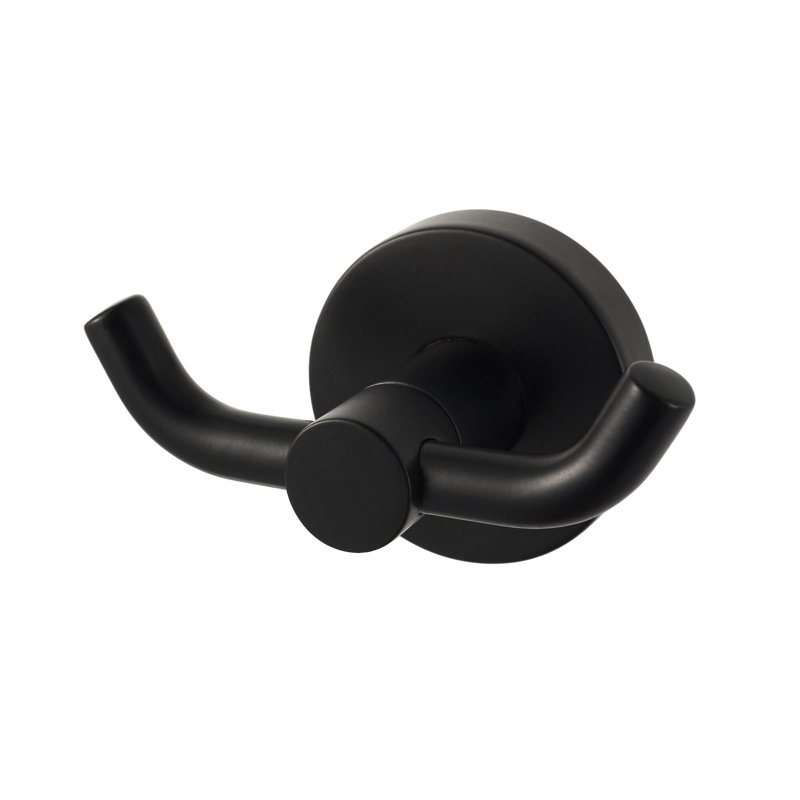 Haceka Kosmos double hook in matt black