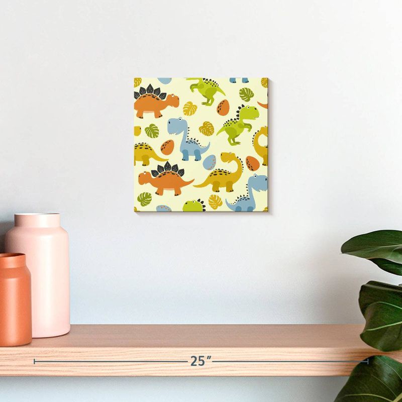 Ashelle Cute Cartoon Dinosaurs, 10" H x 10" W