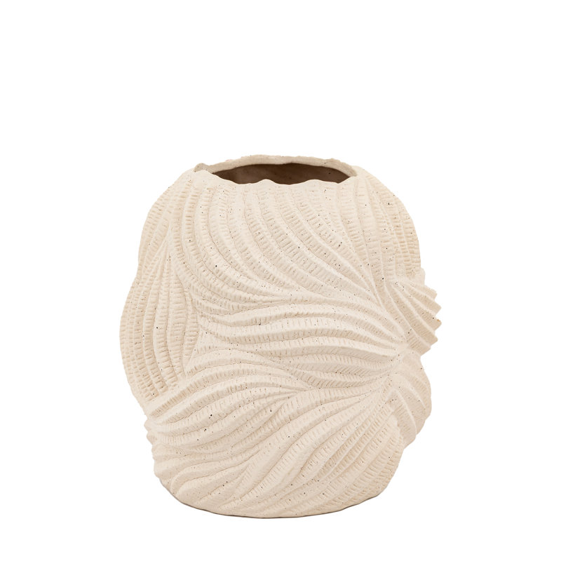 Deannette Stoneware Table Vase, 24 H x 24 W x 24 D cm