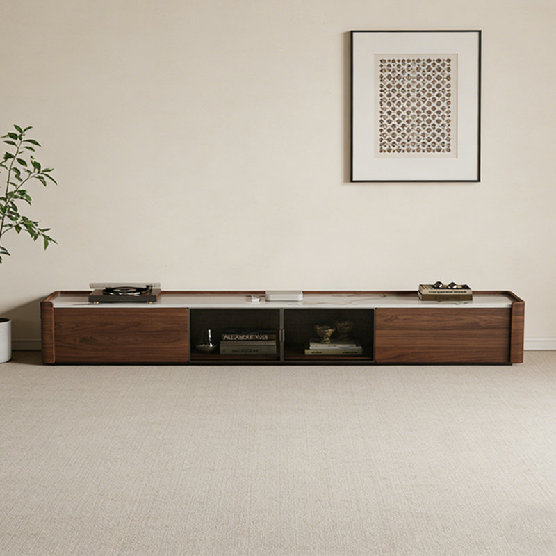 Meuble télé d'inspiration moderne et luxueux, H 11,41 po x L 78,74 po x l 15,74 po