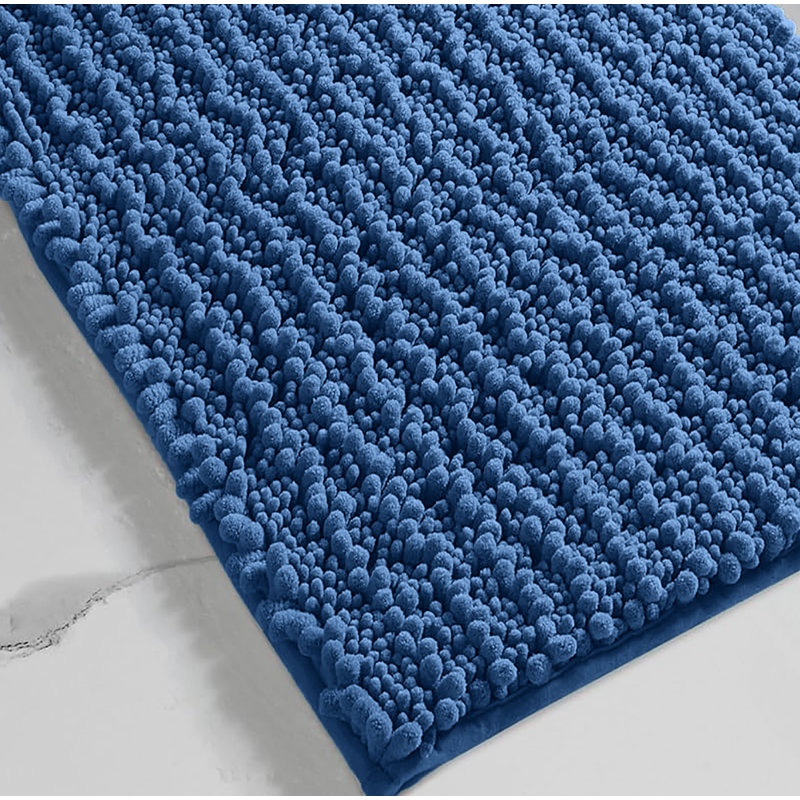 Tapis de salle de bain 24 po x 16 po, Bleu