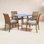 Masten 72" Teak Patio Dining Set
