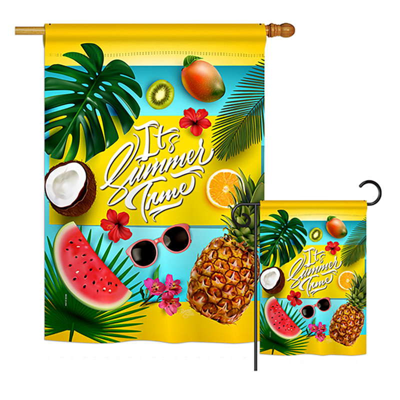 Tepper Double Sided 40'' H x 28'' W Polyester Flag Set